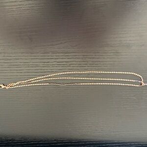 Pura Vida rose gold triple strand ankle bracelet